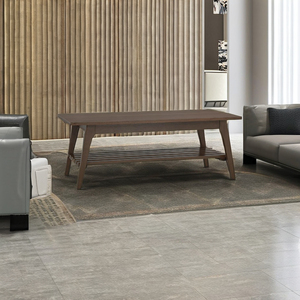Versatile Modern Durable Rectangular <b>Coffee</b> <b>Table</b> In <b>Walnut</b> Veneer Finish for Living Room Office Waiting Area - Product Image 1