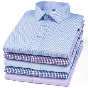 Chemise habillée en coton pour homme, manches longues, couleur unie, respirante, tenue de travail formelle, fournisseur personnalisé - Product Image 1