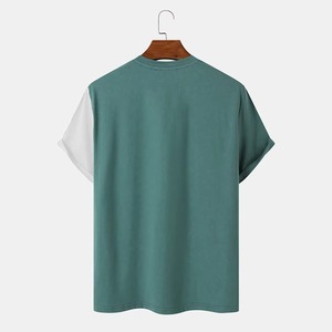 T-shirts pour hommes les plus vendus, de haute qualité, confortables, nouvelle collection, tricotés, à bas prix, col contrastant, 100% coton, respirants, écologiques - Product Image 3