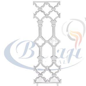 Barandilla de Balcón Moderna de Hierro Fundido Resistente, Molde de Fundición en Arena, Acabado Superpulido, Tamaño Personalizado - Product Image 1