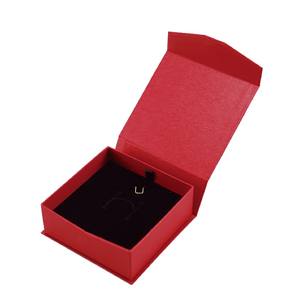 Boîte à bijoux rectangulaire avec design de rose en feuille d'or, finition en papier artistique décoratif, 88x90x35mm - Product Image 1