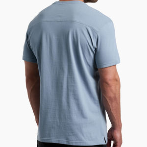 T-shirts en coton de bambou pour hommes, manches courtes, t-shirts d'été en jersey pour hommes, t-shirts personnalisés en gros - Product Image 2