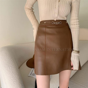 Faldas de Cuero para Mujer a Precio Razonable y Cómodo, Servicio OEM, Último Diseño en Faldas de Cuero para Mujer - Product Image 3