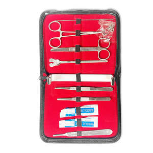 Kit de dissection de laboratoire de biologie en acier inoxydable 11 pièces, couteau à scalpel et lames pour étudiants en médecine vétérinaire, par Dentavex - Product Image 3
