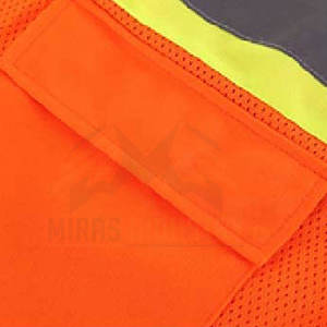 Chaleco de seguridad reflectante de alta resistencia con cremallera, múltiples bolsillos y logotipo personalizado para sitios de trabajo y equipos de carreteras - Product Image 6