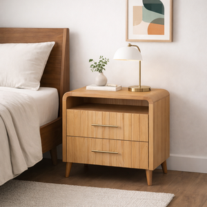 Colección RIVEO RANGE, Muebles de Dormitorio Contemporáneos, Mesa de Noche de Madera Ecológica y Duradera, Éxito de Ventas - Product Image 2