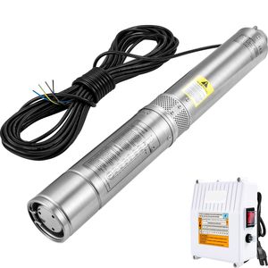 Bomba Sumergible para Pozos Profundos de 1.5 HP, 115 V/60 Hz, con Caudal de 37 GPM, Altura de Elevación de 276 Pies, Acero Inoxidable de 4 Pulgadas, Cable de 33 Pies y Caja de Control Externa - Product Image 4
