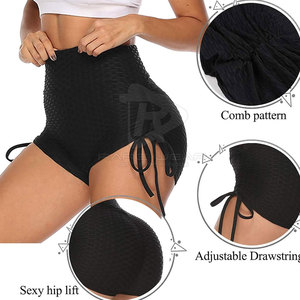 Shorts Deportivos de Secado Rápido para Mujer, Cintura Alta, Ajuste Delgado, Tela Elástica, para Gimnasio, Entrenamiento, Running, Estilo Personalizado - Product Image 4