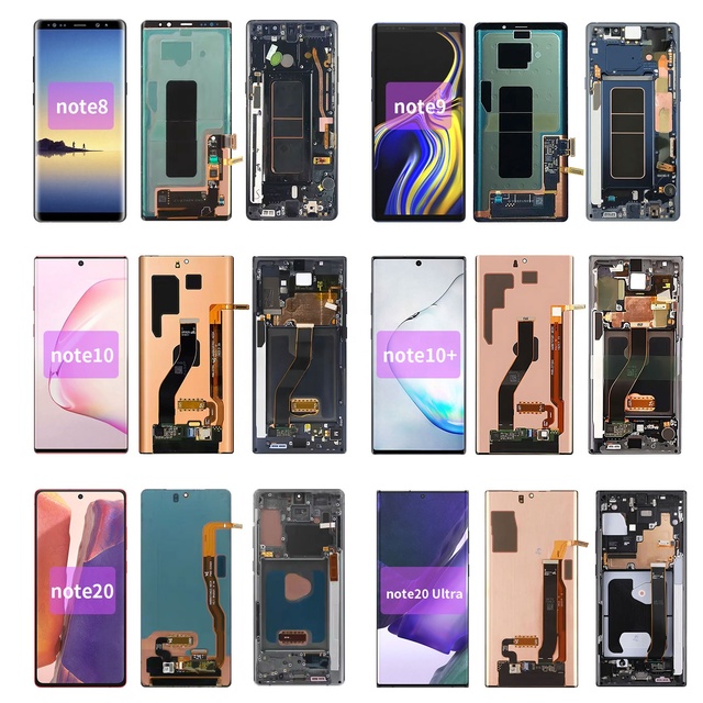 Original Quality Factory Price Screen LCD Display for Samsung Note8 Note9 Note 10 Note 10 Plus S20 S20 Plus Screen Replacement