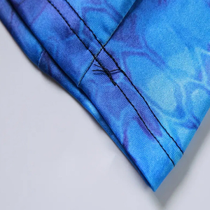 Camisa de Pesca para Hombre, Ligera, con Estampado de Camuflaje Azul, Personalizada, de Secado Rápido, Transpirable, con Capucha, Protección UPF 50, Poliéster de Alto Rendimiento - Product Image 3