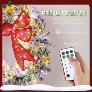 Ghirlanda Natalizia Oro e Bianca con Bacche e Ornamenti, Decorazione per Esterni e Interni in PVC a Forma di Fiore, Nessuna Spedizione nei Fine Settimana - Product Image 4