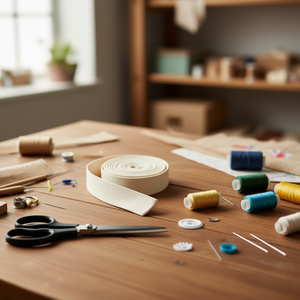 Cinghia per Borsa Ilan 2,5 cm x 3,6 m in Tessuto Avorio per Creazione Borse - Product Image 2