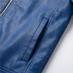 Chaqueta de Cuero para Hombre, Estilo Bomber, de Primera Calidad, al por Mayor, con Logotipo Personalizado, Impermeable, Ecológica, a la Moda, para Motocicleta - Product Image 5