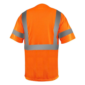 เสื้อยืดนิรภัยแบบสวมหัว ผ้าตาข่ายโพลีเอสเตอร์ สีส้ม ไซส์ S/M สำหรับทุกเพศ - Product Image 2