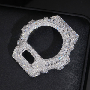 Starspire Jewels - Kit de Modificación de Caja de Reloj de Lujo Personalizado de Plata 925 con Bisel Engastado de Moissanita, Chapado en Oro, 40/42/44mm, Estilo Hip - Product Image 4