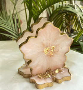 Fabricación de cajas de pañuelos de resina epoxi en India, soporte para pañuelos con diseño floral, piezas decorativas para mesa de comedor - Product Image 6