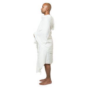 Serviettes d'Ihram pour hommes, blanches, 100% coton, élégantes, respirantes, séchage rapide, extensibles dans quatre directions - Product Image 6