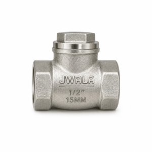 Válvula de Retención en Y de Acero Inoxidable de 1/2 Pulgada (15 mm) con Filtro Roscado NRV para Filtración de Agua, Aceite, Gas y Residuos - Product Image 3