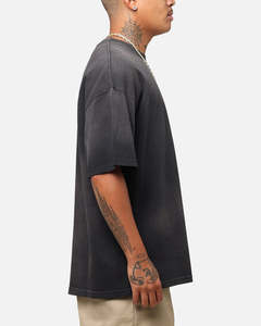 Camiseta Vintage con Efecto Desgastado por el Sol – Camiseta Casual Oversize de Moda con Logotipo Personalizado, Transpirable y de Alta Calidad OEM - Product Image 3