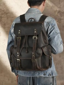 กระเป๋าเป้หนังแท้กันน้ำอเนกประสงค์ ป้องกันการโจรกรรม สไตล์วินเทจ สำหรับใส่แล็ปท็อป รุ่น LBP-0415 - Product Image 3