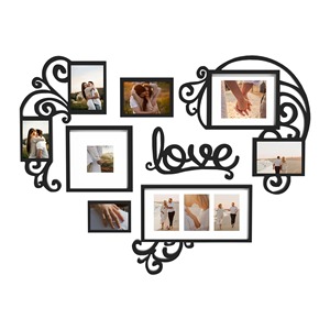 กรอบรูปเรซิ่นสีชมพูรูปหัวใจแบบทันสมัย พร้อมขอบสีทอง สำหรับตั้งโชว์บนโต๊ะ สำหรับตกแต่งห้องนั่งเล่น - Product Image 6