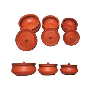 SwamiG TradeX Eco-Friendly Healthy Non-Stick Rust-Proof Easy Cleaning New Design Terracotta Clay Gas Cooker Country Style Set - Product Image 1
