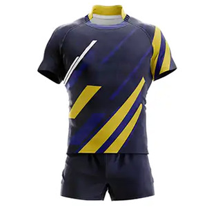Nouveauté 2025 Ensemble d'uniformes de rugby entièrement imprimés pour hommes, respirant, antibactérien, séchage rapide, vêtements de sport de qualité supérieure - Product Image 1