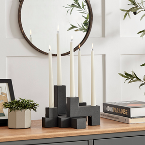 Candelabro Moderno de Hierro Sólido con Acabado Mate, Resistente al Calor, Duradero, Tamaño y Logotipo Personalizables para Decoración Interior/Exterior del Hogar - Product Image 4