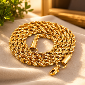 Cadena de Oro Amarillo con Dijes, Regalo de Aniversario para Él, Diamantes Redondos Brillantes, Colgantes Cristianos Estilo Hip Hop - Product Image 4