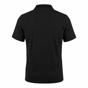 เสื้อถักไหมพรมแขนสั้นผู้ชาย สีพื้น ระบายอากาศดี สไตล์ลำลอง ปกคอปก ผ้าโพลีเอสเตอร์ผสมสแปนเด็กซ์ ทรงปกติ ปรับแต่งได้ - Product Image 6