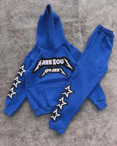 Conjunto Deportivo Rits para Hombre, Sudadera con Capucha Azul, Pantalones de Algodón, Ropa Urbana de Manga Larga, para Otoño, Precio Económico al por Mayor - Product Image 2