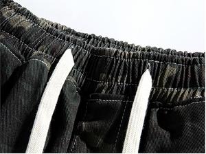 Pantalones Cortos de Mezclilla con Camuflaje Retro Americano para Hombre, Pantalones Cortos de Trabajo de Pierna Recta a la Moda para Verano, Estilo Hiphop - Product Image 5