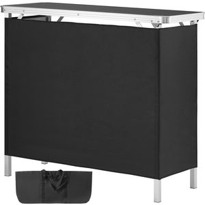 Tavolo da Bar Pieghevole Portatile con Borsa per il Trasporto per Interni ed Esterni, Fiere, Podio, Feste, Picnic, Esposizioni, Stoccaggio - Product Image 1