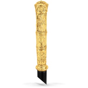 Cetro religioso clásico de latón, obispo, pastor, hecho a mano, acabado en oro, elegante, artículos litúrgicos para iglesia - Product Image 1