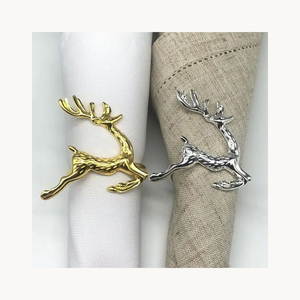 Nuevo Anillo de Servilleta de Metal Elegante, Anillo de Servilleta Personalizado de Lujo para Decoración de Mesa de Comedor, para Bodas, Fiestas y Hogar, Fabricante OEM - Product Image 5
