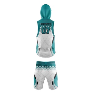 Ensemble de maillots sans manches personnalisés 7V7 unisexe pour adultes, vêtements de sport toutes saisons, respirant, anti-humidité, taille élastique - Product Image 3