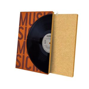 Decoración de Pared Flotante con Disco Musical de Madera MDF de Alta Calidad, Impresión de Póster Artístico Personalizado Abstracto para Hoteles - Product Image 1