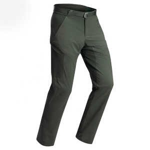 Pantalones de senderismo cargo personalizados elásticos en 4 direcciones, lisos, rectos, de secado rápido, tácticos, con cintura elástica y bolsillos con cremallera para exteriores - Product Image 1