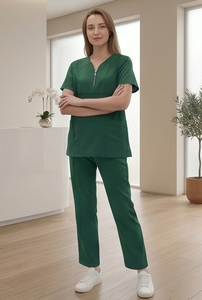 Custom Short Sleeve Nurse Scrub Scrub Suit \ Short Sleeve Nurse Scrub Pants | Surgical <b>Doctors</b> Hospital Suit Nursing Scrubs <b>Set</b> - Product Image 5