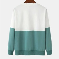 Sweat-shirts à col rond en tissu polaire polyester/coton respirant de haute qualité pour hommes, style décontracté, streetwear d'hiver, coupe classique