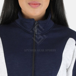Women Winter Solid Stand Collar Eco-Friendly Breathable Cotton Tracksuits 2-Piece Long Set Casual Exercise <b>Wear</b> - Product Image 5
