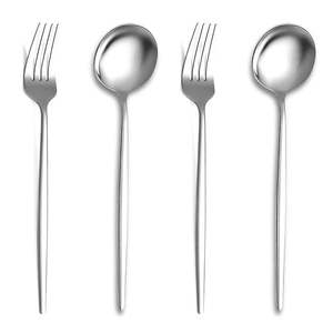 Juego de Cubiertos Clásicos de Acero Inoxidable de Grado Alimenticio, Acabado Espejo, Aptos para Lavavajillas, Sostenibles, Marca PHC, para Camping y Cocina - Product Image 2