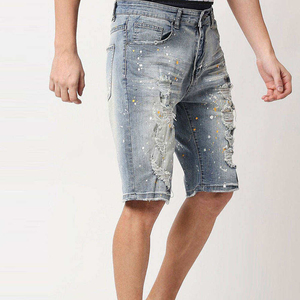 Nuevos Pantalones Cortos de Mezclilla para Hombre, Diseño Único, Estilo Urbano, Alta Calidad - Product Image 3