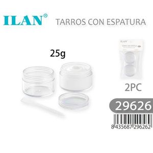 Tarros cosméticos con espátula de 25 g, 2 piezas, para almacenamiento de maquillaje - Product Image 3