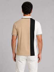 เสื้อโปโลผู้ชายสำหรับตีกอล์ฟ 230 GSM ผ้าฝ้าย 100% แบบ Pique ระบายอากาศได้ดี ดีไซน์เรียบหรู สไตล์สตรีทแวร์ รับผลิตแบบ OEM แบรนด์ส่วนตัว โรงงานผู้ผลิต - Product Image 3