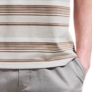 T-shirt personnalisé Nova à rayures pour homme, col rond, manches courtes, en coton, vêtements décontractés, fabricant et fournisseur en gros - Product Image 6