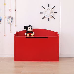Boîte à jouets en bois rouge avec <span class=keywords><strong>banc</strong></span> <span class=keywords><strong>de</strong></span> <span class=keywords><strong>rangement</strong></span> intégré, <span class=keywords><strong>coffre</strong></span> <span class=keywords><strong>de</strong></span> <span class=keywords><strong>rangement</strong></span> en bois pour enfants, organisateur <span class=keywords><strong>de</strong></span> jouets pour tout-petits et chambre d'enfant avec couvercle rabattable - Product Image 4