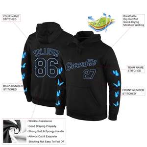 Sudadera con Capucha Personalizada con Estampado de Sublimación Navideña, Transpirable, con Bolsillo, Roja y Verde, de Poliéster Tejido, con Nombre de Equipo Personalizado - Product Image 4