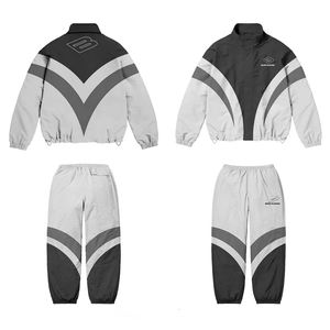 Ensemble de survêtement en nylon respirant haut de gamme personnalisé, nouvelle collection, vêtements de sport d'hiver, veste à capuche, pantalon de jogging, coupe-vent à fermeture éclair longue - Product Image 2