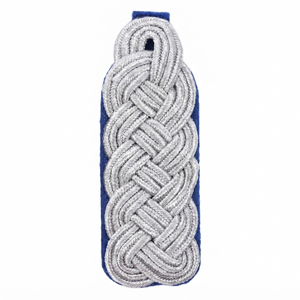 Fabricant OEM ODM – Épaulettes de haut grade avec passepoil bleu bleuet, écussons d'épaule brodés de qualité supérieure pour uniforme de service - Product Image 5